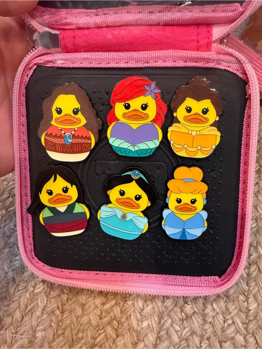 Loungefly Disney Princess Duck pin full set